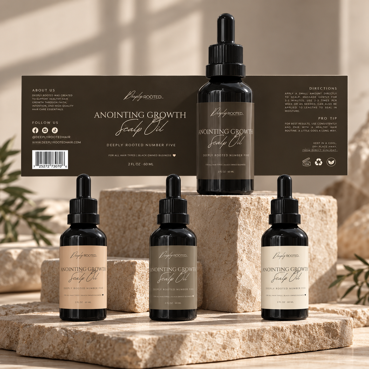 Deeply Rooted No. 5™ Anointing Scalp Oil